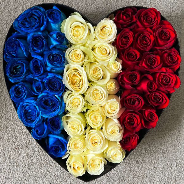 Natural Mixed Color Rose Box